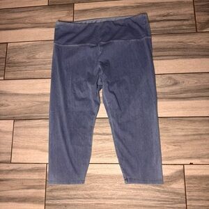 Women’s Suave Capri Leggings Revolutionary Tummy Control Size 2XL Blue